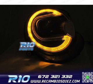 FAROS XENON MINI COOPER 06-14 LED NEGRO