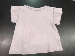 Camiseta niña manga corta lila