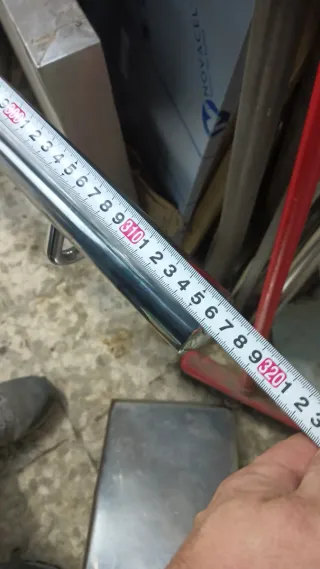 Barra pasamanos acero inox 316cm