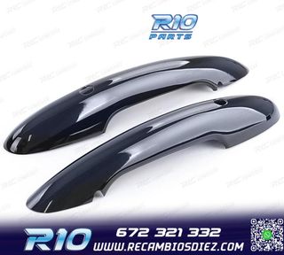 CARCASA TIRADOR PUERTA MINI F55 F56 F57 NEGRO BRILLO KEYLES