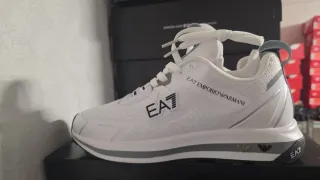 Zapatillas Emporio Armani Blancas y Grises