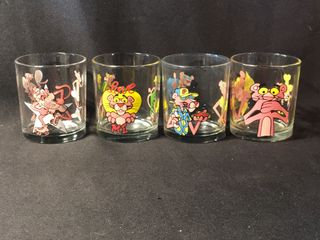 Set 4 Bicchieri Pantera Rosa Nutella