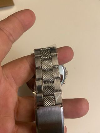 Reloj Geneva Hombre Azul y Plateado