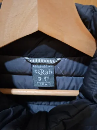 Plumífero Rab Talla M Negro