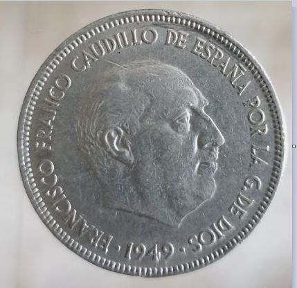 10 Monedas 5 Pesetas 1949 Francoñ muy queridas