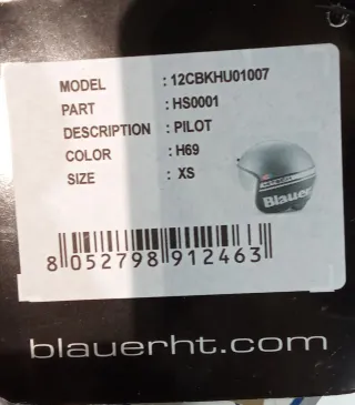 Casco Blauer Gris Pilot 1.1