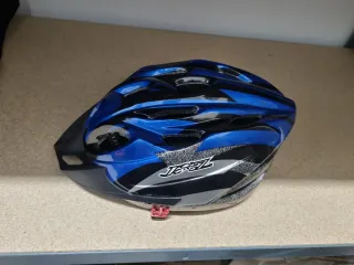 Casco Bicicleta Azul y Negro