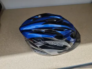 Casco Bicicleta Azul y Negro