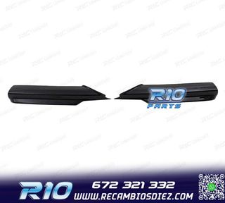 SPLITTERS PARAGOLPES BMW E90 E91 05-08 LOOK M NEGRO BRILLO