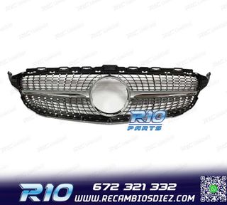 PARRILLA MERCEDES W205 AMG 14-18 LOOK DIAMOND SILVER