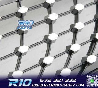 PARRILLA MERCEDES W205 AMG 14-18 LOOK DIAMOND SILVER