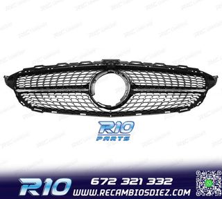 PARRILLA MERCEDES W205 AMG 14-18 LOOK DIAMOND NEGRO CAMARA