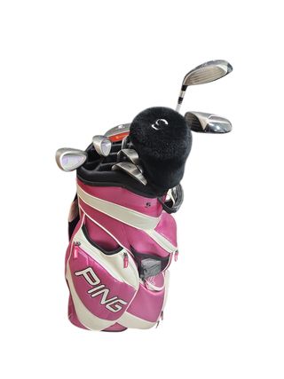 Bolsa de Golf PING Rosa y Blanca
