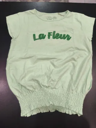 Camiseta niña La Fleur verde