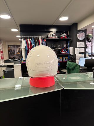 Casco Jet Vespa Justin Bieber Blanco