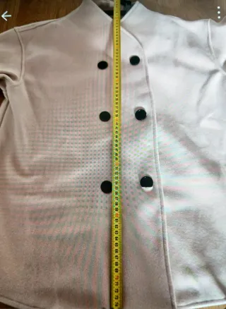 Chaqueta Zara marfil doble botonadura