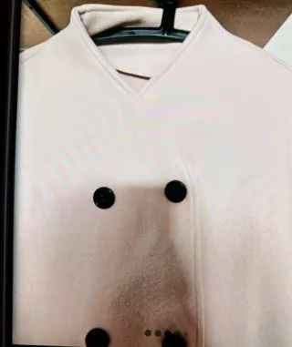 Chaqueta Zara marfil doble botonadura