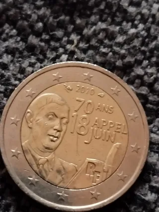 Moneda 2€ Francia 2010 Appel 18 Juin