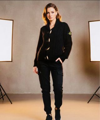 Stone Island Maglione/Cardigan Nero Taglia L