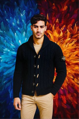 Stone Island Maglione/Cardigan Nero Taglia L