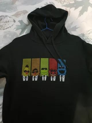 Sudadera Negra con Dibujos Payasos