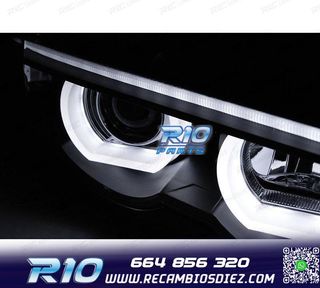FAROS BMW E38 94-01 OJOS ANGEL LED NEGRO