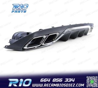 DIFUSOR MERCEDES CLASE E W213 SEDAN 16-20 LOOK AMG E63 + COL