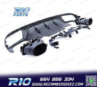 DIFUSOR MERCEDES CLASE E W213 SEDAN 16-20 LOOK AMG E63 + COL