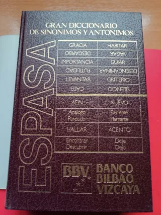 Diccionario De Sinonimos Y Antonimos Espasa
