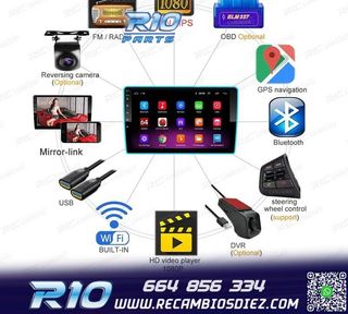 RADIO 9" GPS ANDROID 13 QUAD CORE 64GB ROM