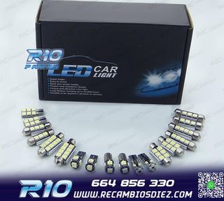 KIT 12 BOMBILLAS LED INTERIOR PARA MINI COOPER CABRIO CONVER