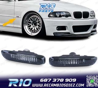 INTERMITENTES LATERALES BMW E46 98-05 CRISTAL CLARO NEGRO