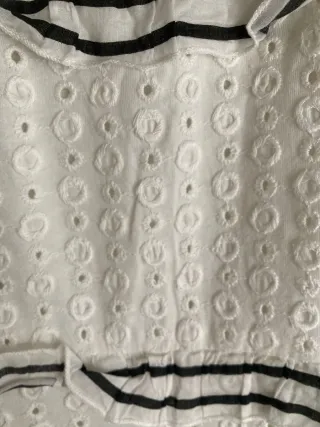 Vestido blanco Cortefiel bordado inglés