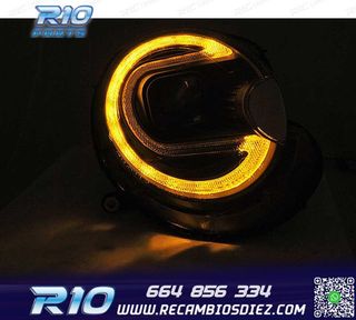 FAROS XENON MINI COOPER 06-14 LED NEGRO