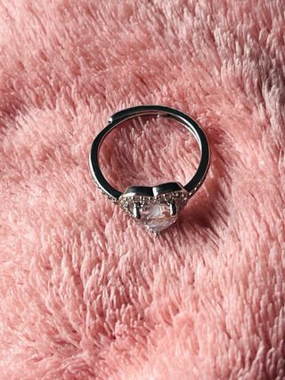 Anillo Corazón Plata y Circonitas