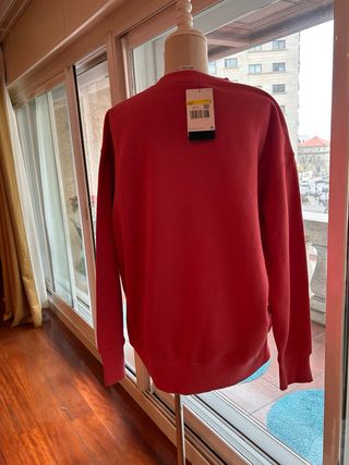 Sudadera Nike Rosa Talla S Corte Ancho