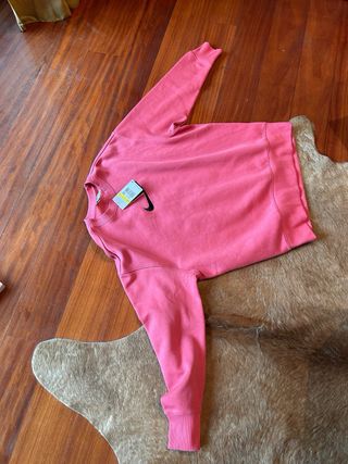 Sudadera Nike Rosa Talla S Corte Ancho