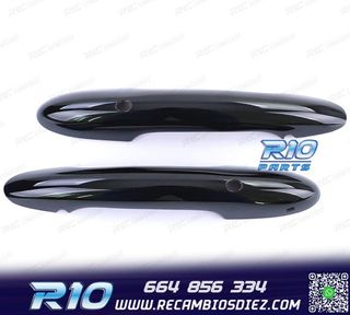 CARCASA TIRADOR PUERTA MINI F55 F56 F57 NEGRO BRILLO KEYLES