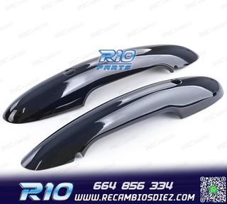 CARCASA TIRADOR PUERTA MINI F55 F56 F57 NEGRO BRILLO KEYLES