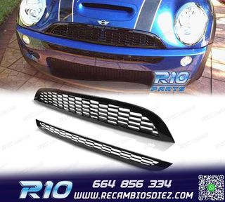 PARRILLA MINI COOPER 01-06 LOOK S NEGRO BRILLO