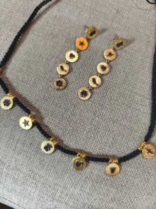 Conjunto Tous collar, pulsera y pendientes