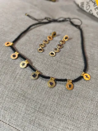 Conjunto Tous collar, pulsera y pendientes