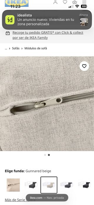 Modulo Chaiselongue Ikea ESKILSTUNA