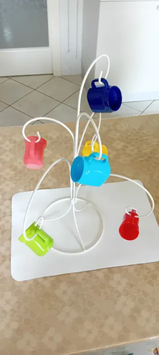 Porta tazze Nutella in ferro plastificato