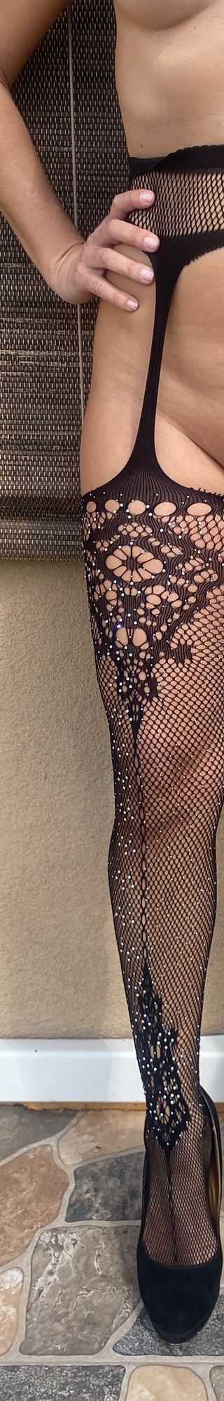 Medias de rejilla con pedrería