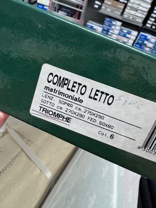Completo letto Lenzuolo Valentino misto lino