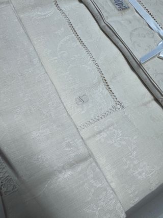 Completo letto Lenzuolo Valentino misto lino