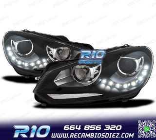 FAROS VOLKSWAGEN VW GOLF 6 FONDO NEGRO DRL