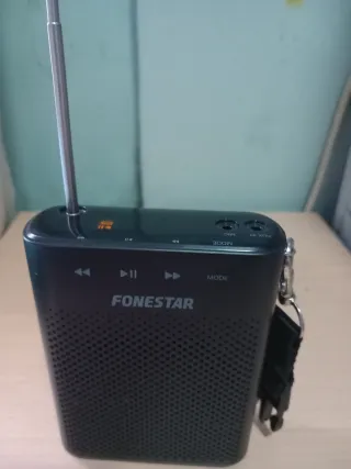 Radio FM Portátil Negra