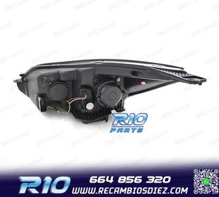 FAROS FORD FOCUS MK3 11-14 LUZ DIURNA LED NEGROS